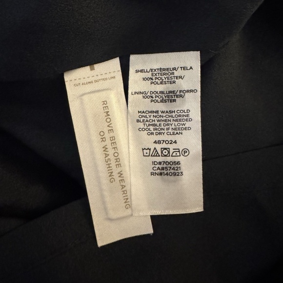 Loft Size 8 Blue w/White Polka Dots Mid-Calf A-Line Skirt - EUC - Picture 3 of 5